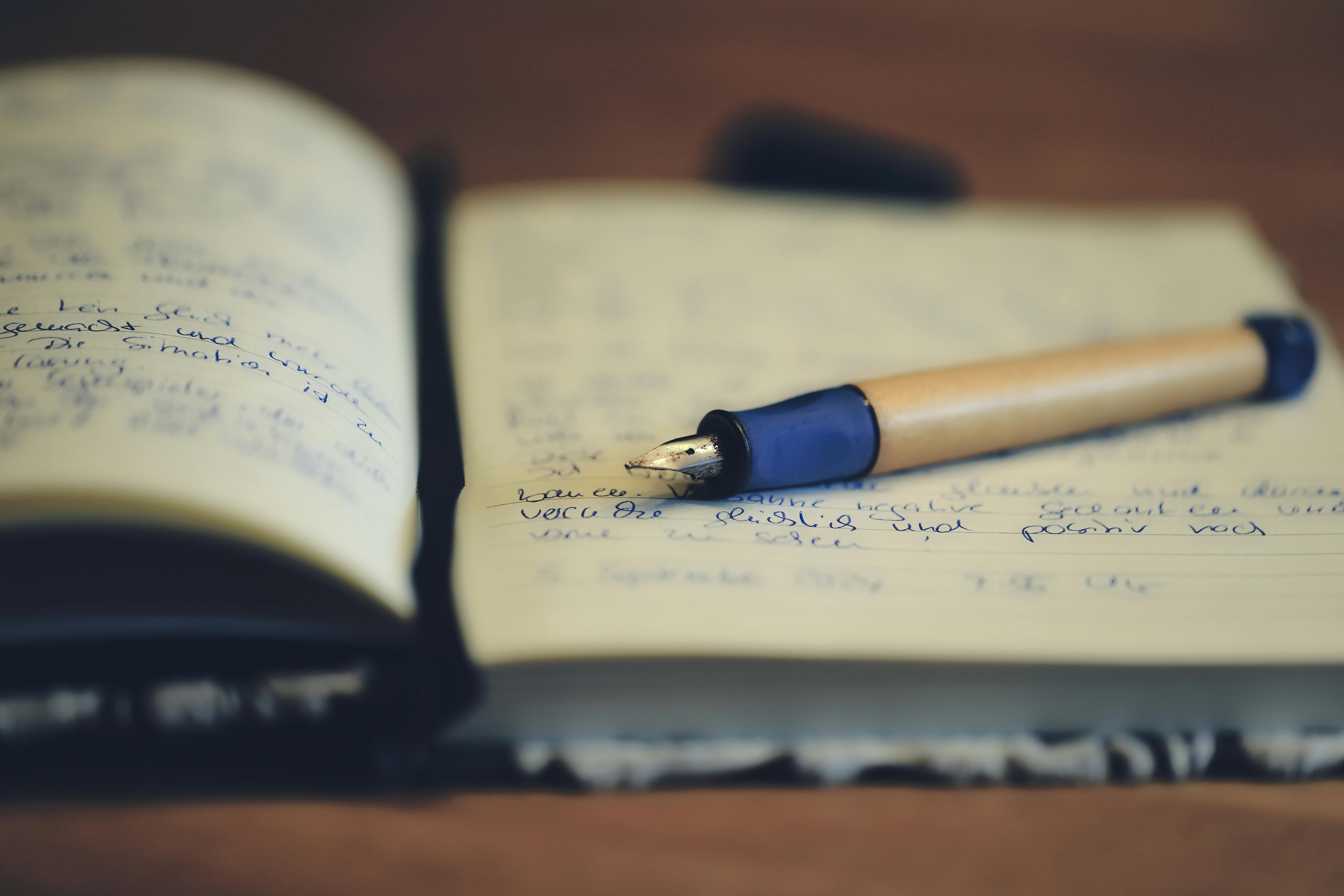 Journaling with fountain pen